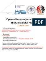PROSPECT Romana Open-Ul International Al Municipiului Pitesti (17-19.05.2024)