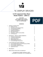 Pacific Display Devices: LCD Component Data Sheet Model Number: 12864-12