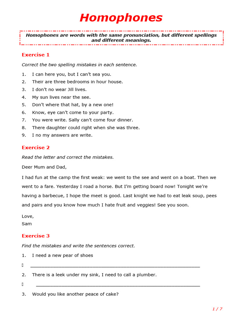 Homophones New Pdf Language Arts Discipline