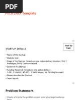 Shark Tank Pitch Template Guide | PDF | Investing | Valuation (Finance)