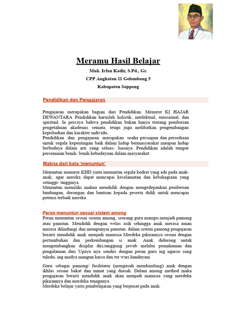 Meramu Hasil Belajar | PDF