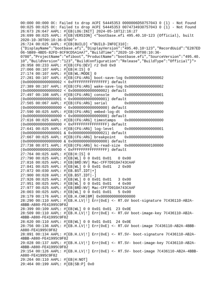 Boot Log Analysis for Developers | PDF | Business | Computers
