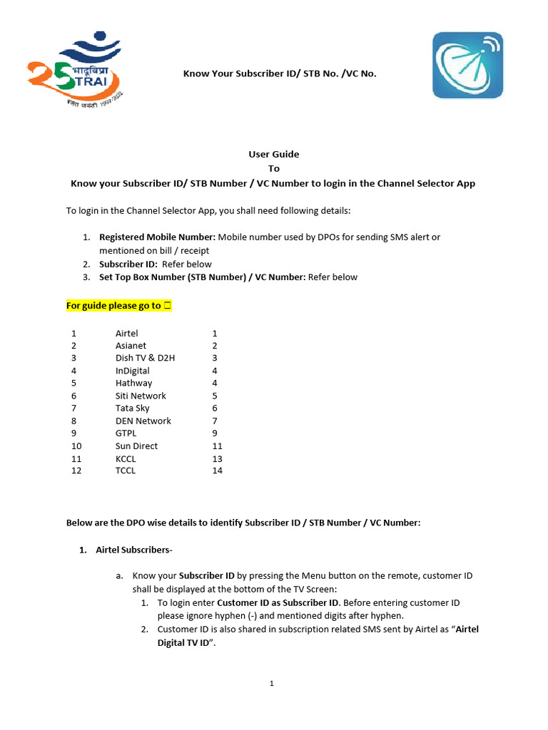 Accessing Your STB and VC Numbers | PDF | Set Top Box | Subscription ...