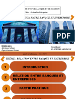PFE (La Relation Entre La Banque Et L'Entreprise)