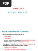 Audit I - Chapter 5, Internal Control