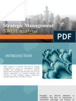 Strategic Management-SWOT Analysis