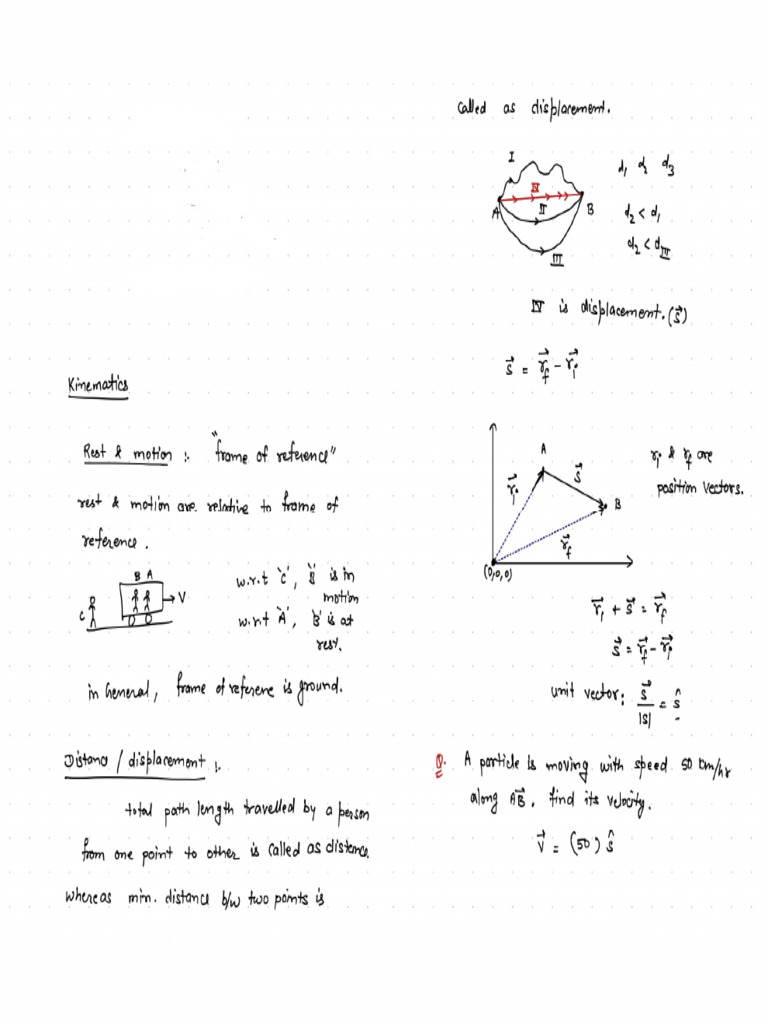 Kinematics (AIR Digital Notes) | PDF