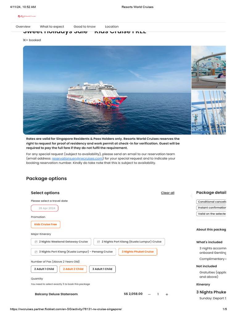 Resorts World Cruises Pdf