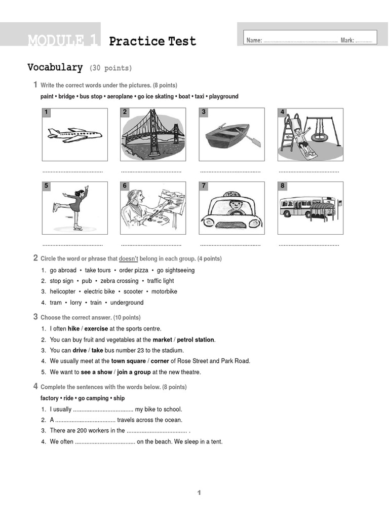 Test 1 | PDF | Menu