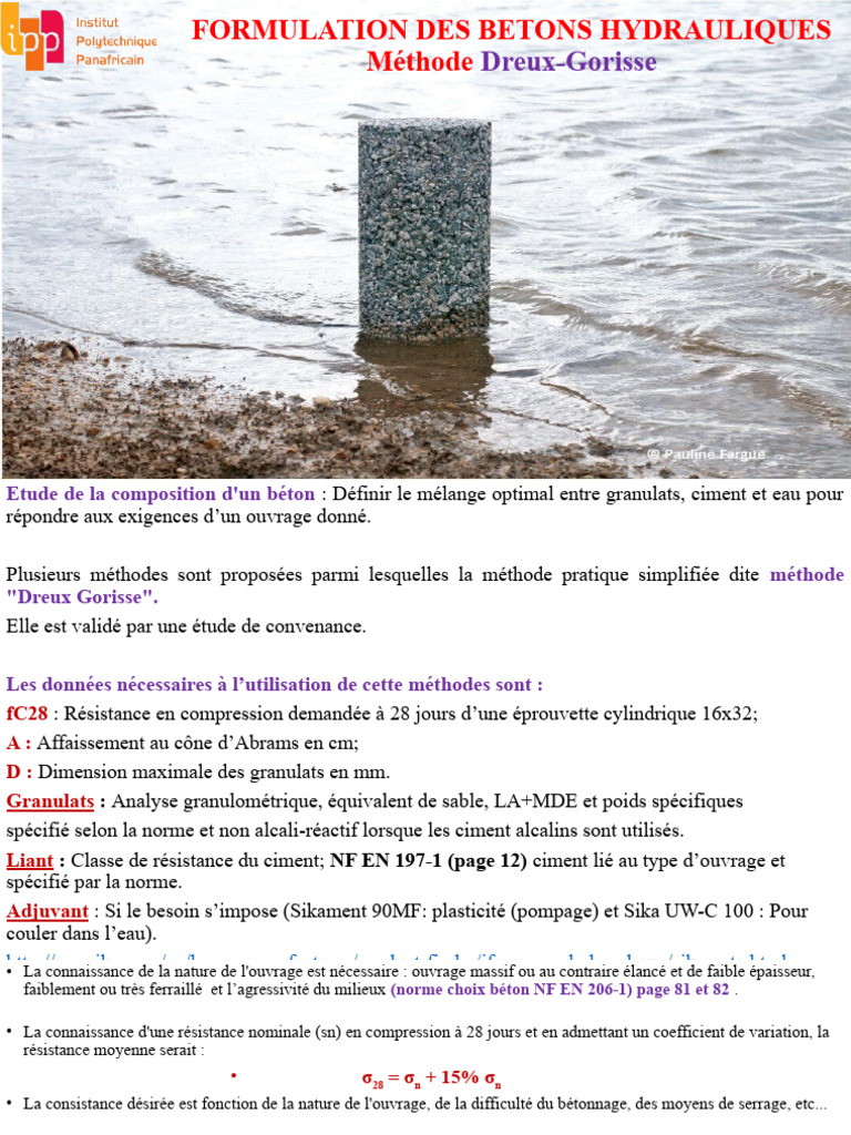 Formulation des bétons hydrauliques | PDF | Béton | Ciment