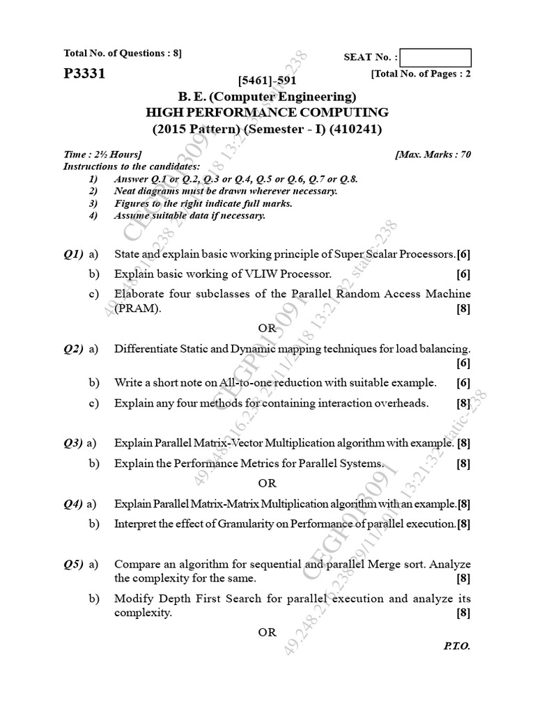 Nov Dec 2018 | PDF | Parallel Computing | Central Processing Unit