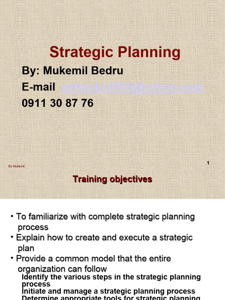 Strategic Planning ModelVIPPPPPPP | PDF | Strategic Planning | Goal
