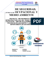 Plan de Seguridad, Salud Ocupacional y Medio Ambiente