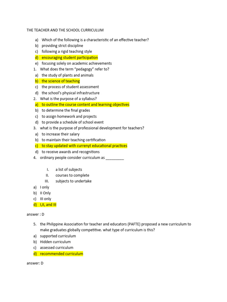 Teacher's Role in Curriculum Development | PDF | Curriculum | Teachers