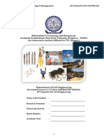 Lab Manual - Surveying Practice - 21CVL48A