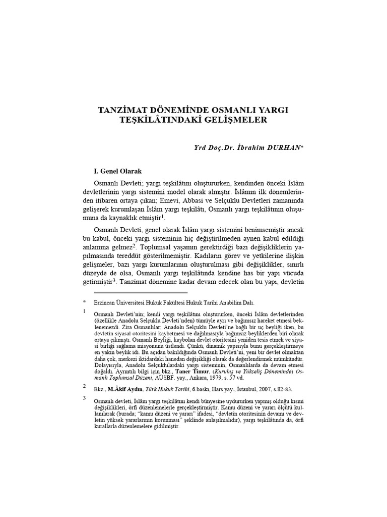 Tanzimat Donemi Adalet Teskilati | PDF
