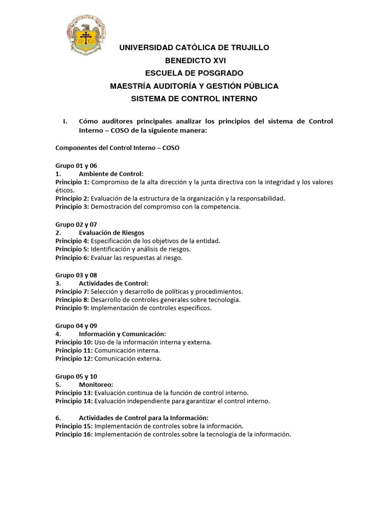 Mejora del Control Interno en Auditoría | PDF | Toma de decisiones ...