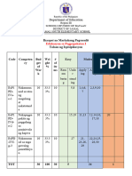 Grade 1 ESP 4th Quarter Periodical Test