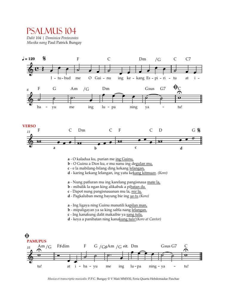 Psalmus 104 | PDF