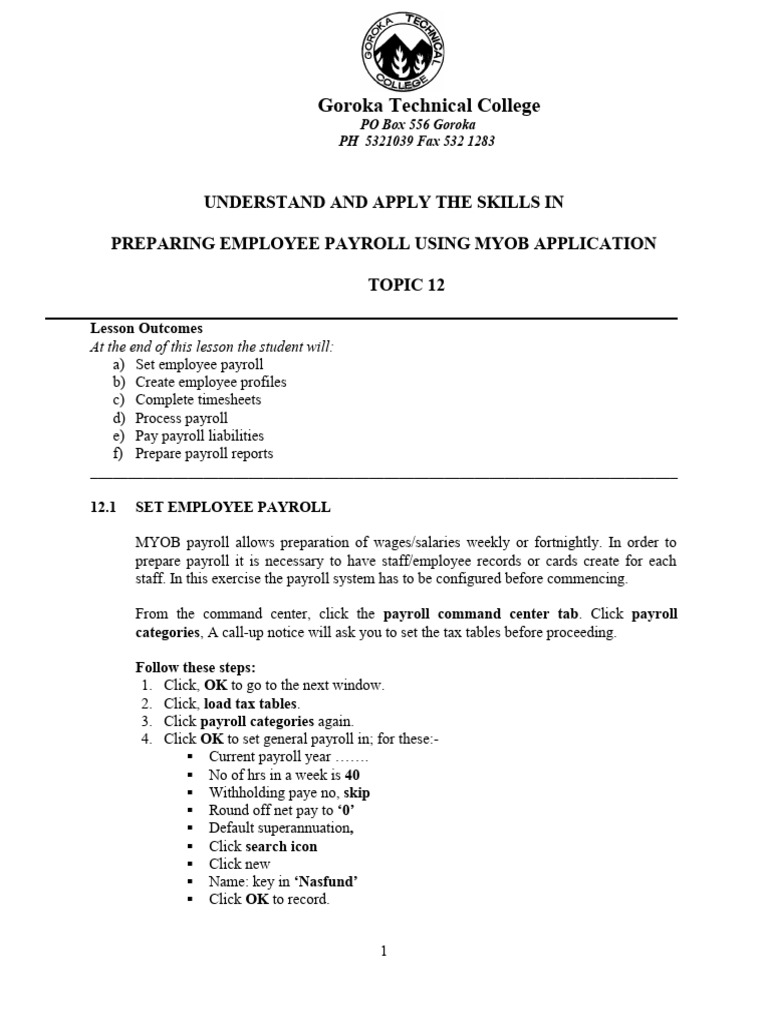 Lesson 22 Notes Preparing Payroll Pdf Payroll Tax Cheque