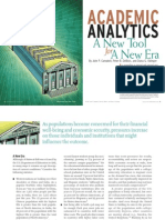 Academic Analytics - A New Tool for a New Era