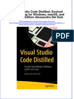 [Download pdf] Visual Studio Code Distilled Evolved Code Editing For Windows Macos And Linux 1St Edition Alessandro Del Sole online ebook all chapter pdf 