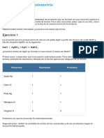 Ejercicios de Estequiometría