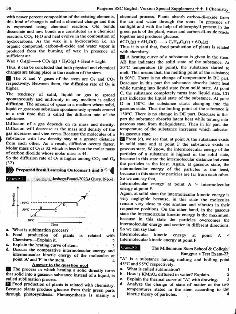 Chemistry Question Answers For SSC | PDF