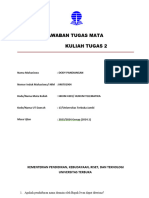 Buku Jawaban Tugas Mata Kuliah Tugas 2: Nama Mahasiswa: Dody Pandiangan