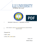 Sinte Research On Right To Health Vs Right To Patent