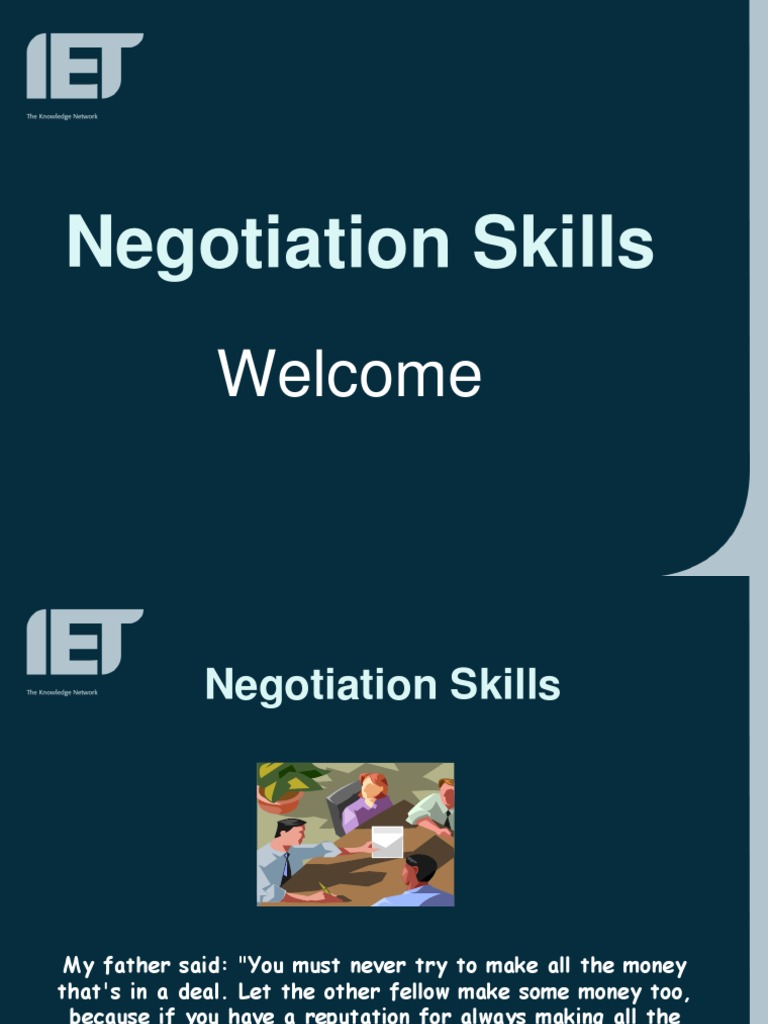 Negotiation Skills 2 | PDF