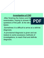 Investigation of CNS د.محمد سلام