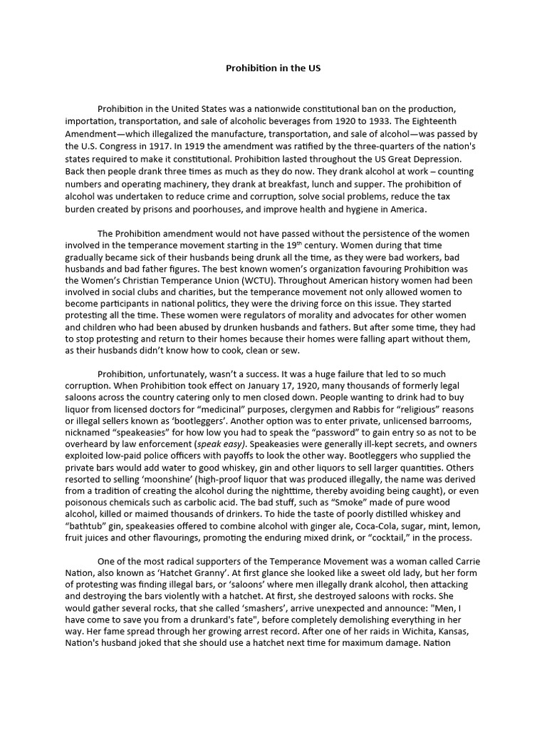 PROHIBITION IN THE UNITED STATES visual data 2