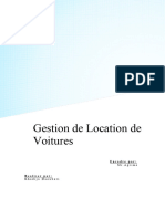 Rapport Gestion de Location Des Voitures