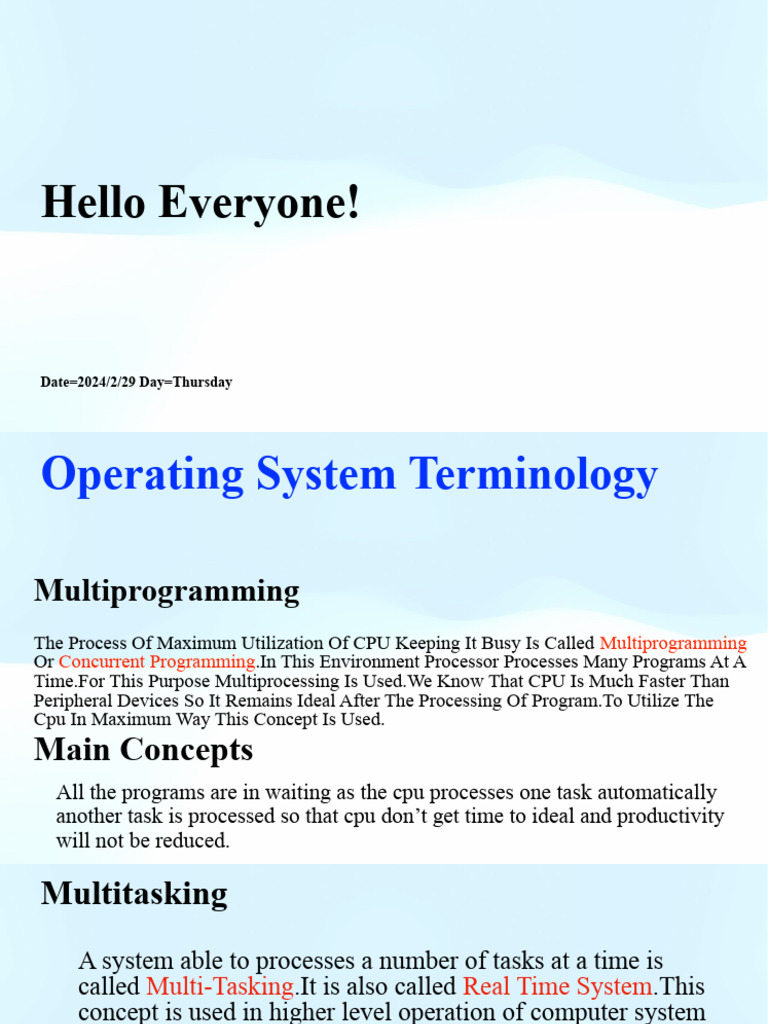 Computer Terminology | Download Free PDF | Process (Computing ...