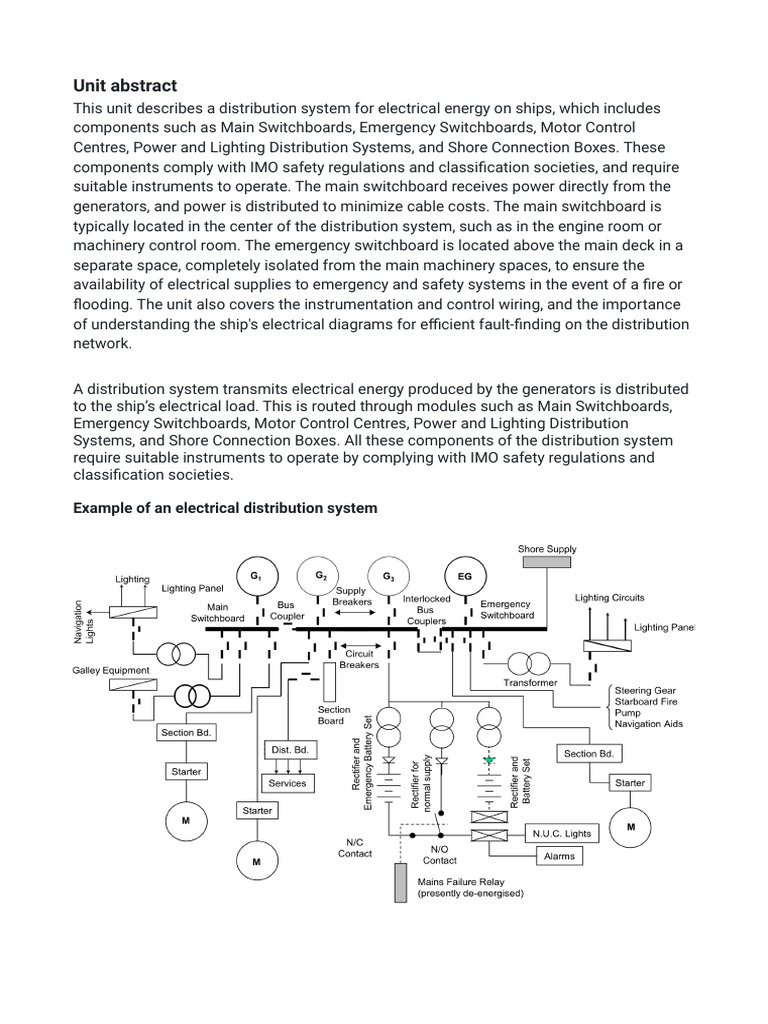Ship Electrical Distribution Systems | PDF | Electric Power ...