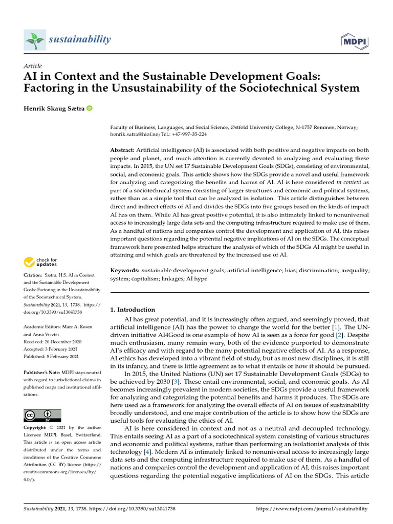 Sustainability 13 01738 v2 | PDF | Artificial Intelligence ...