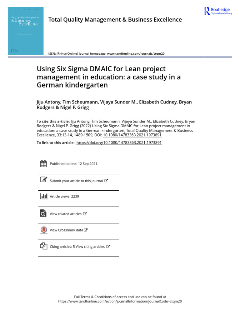 using-six-sigma-dmaic-for-lean-project-management-in-education-a-case