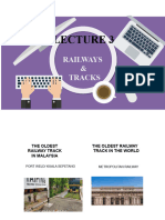 Lecture 5 -  Railways and Tracks