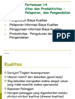 TM 12, Biaya Kualitas Dan Produktivitas