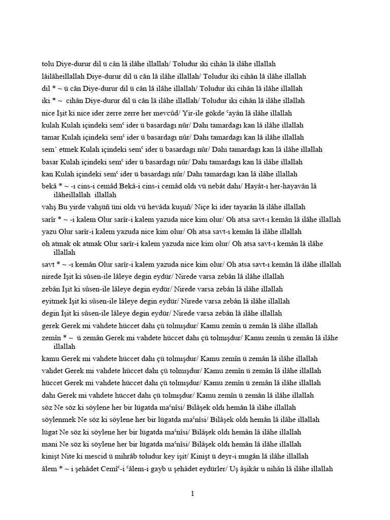 Ahmedî Divanı Taraması | PDF