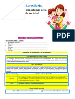 6º Grado Dia 3 Tut Reconocemos La Importancia de La Familia en La Sociedad