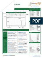 Excel Cheat Sheet - Follow Dr. AngShuMan Ghosh For More