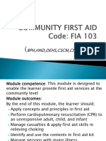 Community First Aid