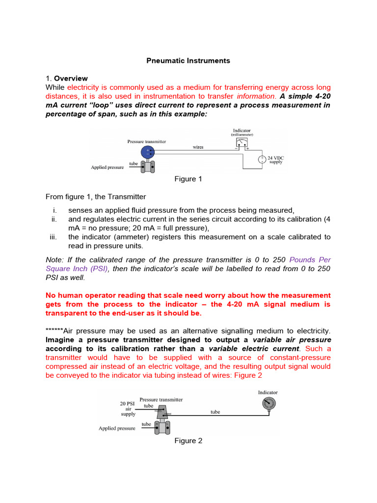 Pneumatic Instruments | PDF | Weighing Scale | Instrumentation