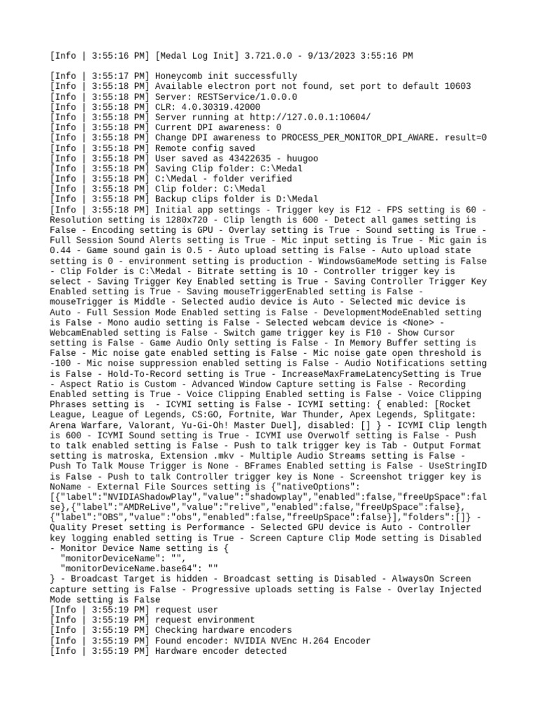 Medal App Initialization Log | PDF | Computer Architecture | Computer ...