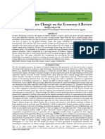 Impact of Climate Change On The EconomyA Review