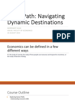 Econopath: Navigating Dynamic Destinations: Worrawat Saijai Venue: Faculty of Economics 19 August 2023