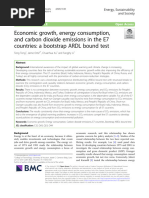 Economic Growth, Energy Consumption, and Carbon Dioxide Emissions in The E7 Countries: A Bootstrap ARDL Bound Test