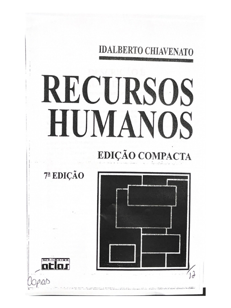 Recursos Humanos Idalberto Chiavenato Pdf